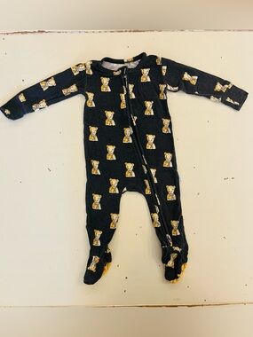 Posh Peanut teddy bear zip sleeper, 12m